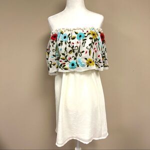 Judith March embroidered dress sleeveless dress Size Sm